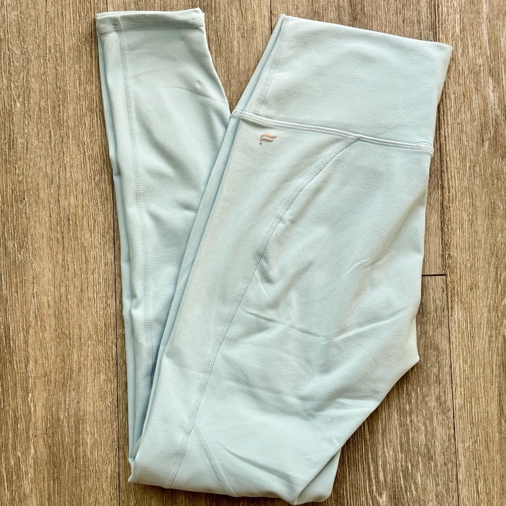 Fabletics PowerHold Sky Blue Leggings - Small